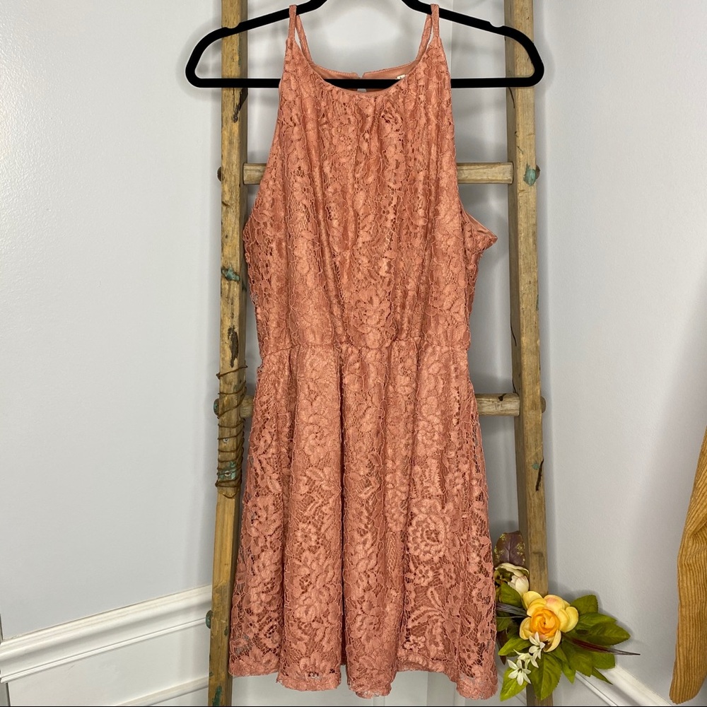 Never Worn! Blush Lace Dress